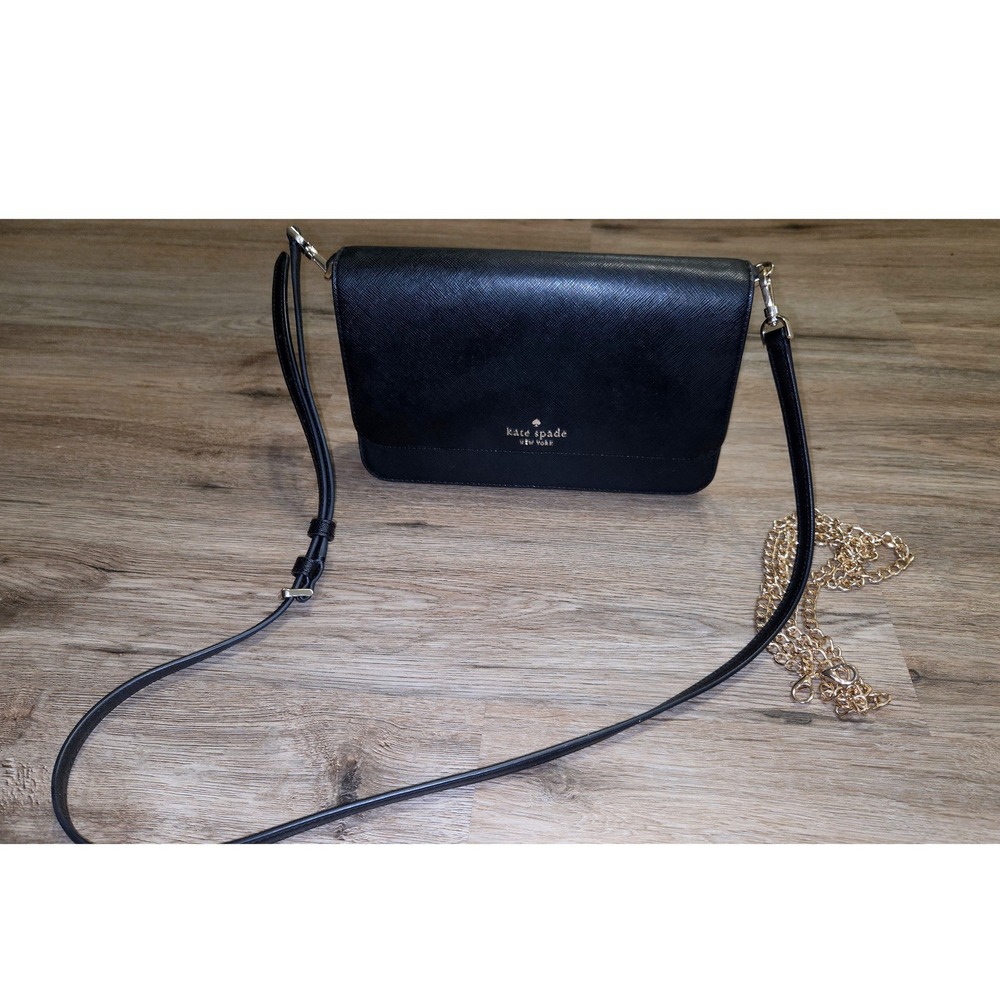 Kate Spade Flap Crossbody Purse Madison Bag Saffiano Leather - Picture 7 of 13